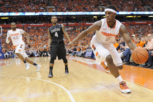 C.J. Fair and No. 12 Syracuse will need to take care of the ball Saturday against a tenacious No. 10 Louisville team that leads the Big East with 18.8 turnovers forced per game. The Cardinals' plus-6.11 turnover margin is the best in the conference, and they rank No. 3 in the nation with nearly 11 steals per game.