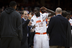 Baye Moussa Keita struggled against Eastern Michigan after a strong performance versus Villanova. DaJuan Coleman, Rakeem Christmas and Keita have all been inconsistent this season. 