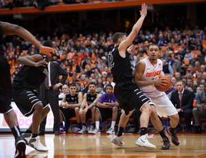 Tyler Ennis has emerged as one of the best point guards in the nation as a freshman. He enters the Villanova matchup averaging 12.1 points and 5.4 assists per game and will face his brother, Dylan, on Saturday. 