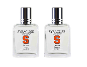 The Syracuse University for him and for her fragrances will capture the essence of oranges, the outdoors, and winter weather.