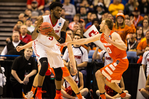 Steve McElvene grabbed just six rebounds despite being the tallest player on the court. He also scored just six points in 19 minutes of play. 