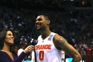 Syracuse's Michael Gbinije led his team to the Elite 8 with 20 points.