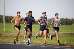 Syracuse, pictured during cross country season, finished last in the distance medley at the indoor ACC Championships.