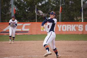 Miranda Hearn started the second game of Sunday's doubleheader, a loss to Notre Dame.