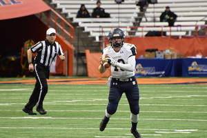 Pat Hackler threw 14 touchdowns as a sophomore for Skaneateles but raised that to 53 passing touchdowns as a junior.