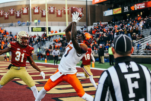 Jamal Custis reeled in a touchdown against the Eagles on Saturday.