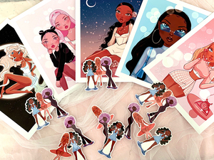 Olivia Zimmerman sells illustrations that depict women of color outside of their stereotypes.