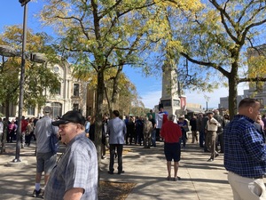 While the agenda centered on the ceremony, politics and controversy surrounding the Columbus monument fueled the conversations at the event.