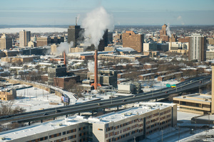 I-81 and segregation in the city of Syracuse just steps from SU's campus show the staggering wealth disparity between the two communities.