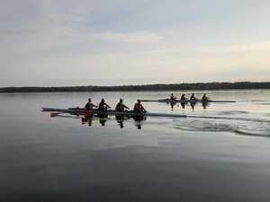 The varsity eight captured the O'Leary Cup last weekend.