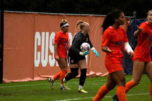Boston College capitalized in the 25th minute on mistake by SU goalkeeper Shea Vanderbosch.