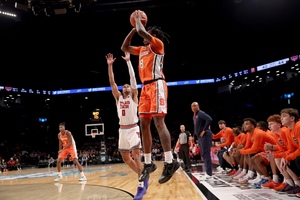 Syracuse hit five first-half 3-pointers but shot just 1-for-9 from deep in the second half in its loss to Texas Tech