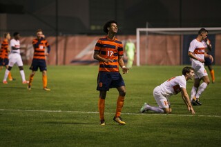 Tajon Buchanan assisted Pieles on a cross in front of the net. He faked a cross, fooling a defender, before sending the ball into the penalty area.