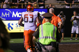 Evan Adams was ejected following a skirmish in the third quarter. 