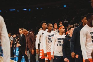 The Orange feel to Connecticut, 83-76, and to Oregon, 80-65, on back-to-back nights at the Garden. 