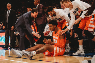 SU forward Elijah Hughes scored 14 points over 38 minutes. 