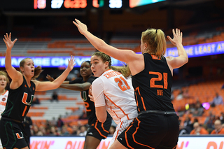 Emily Engstler struggled off the bench, only shooting 2-for-6. 