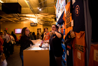 The Carrier Dome was a sold-out crowd of 35,642 fans, breaking Syracuse’s own on-campus attendance record. 