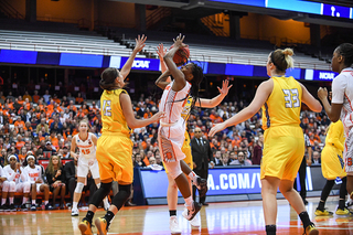 Syracuse entered the break up two.